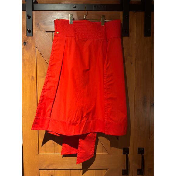 Tory Burch Holiday Red Wrap Skirt Plus Size 1X NWT - Picture 10 of 16